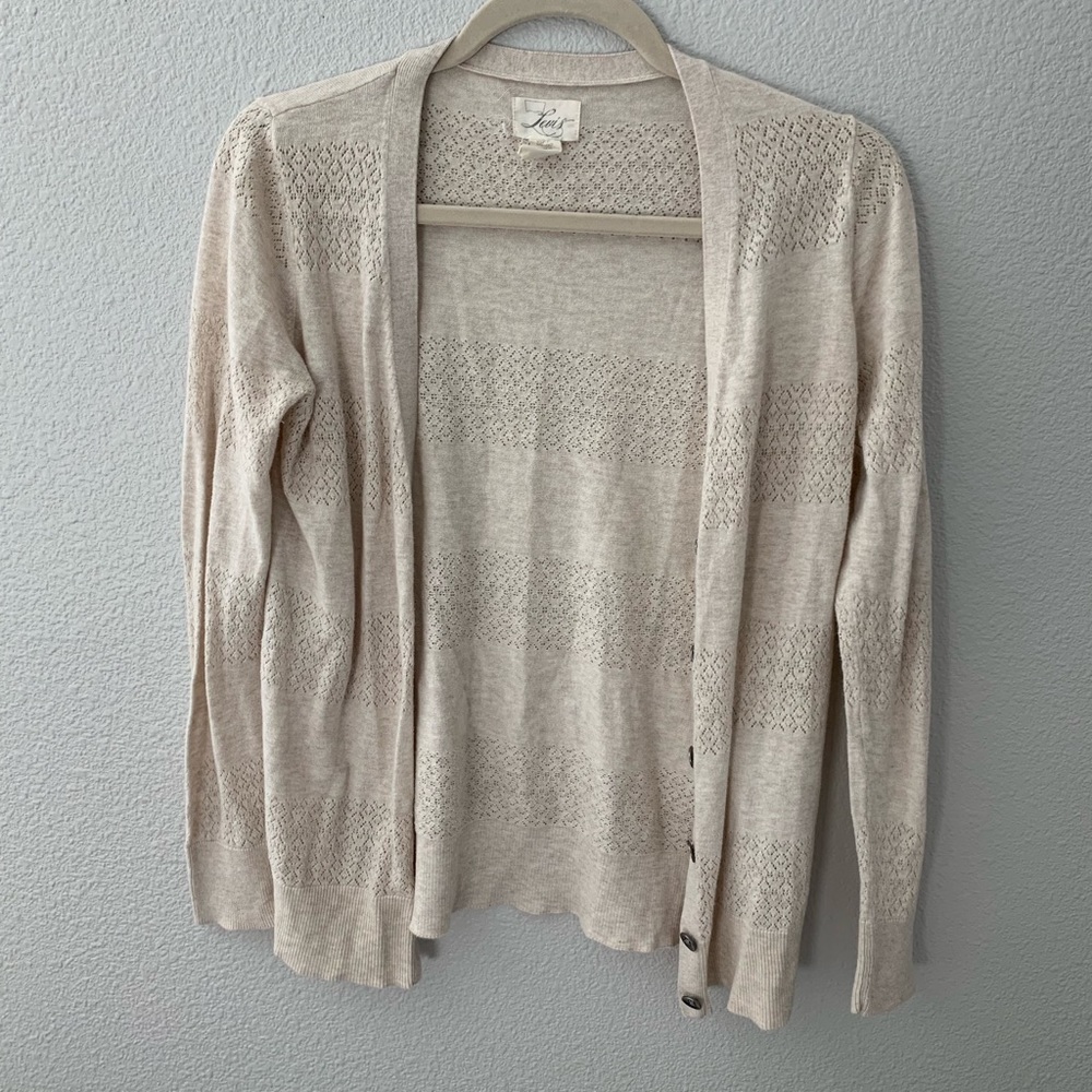 Levi’s Pointelle Cream Cardigan
